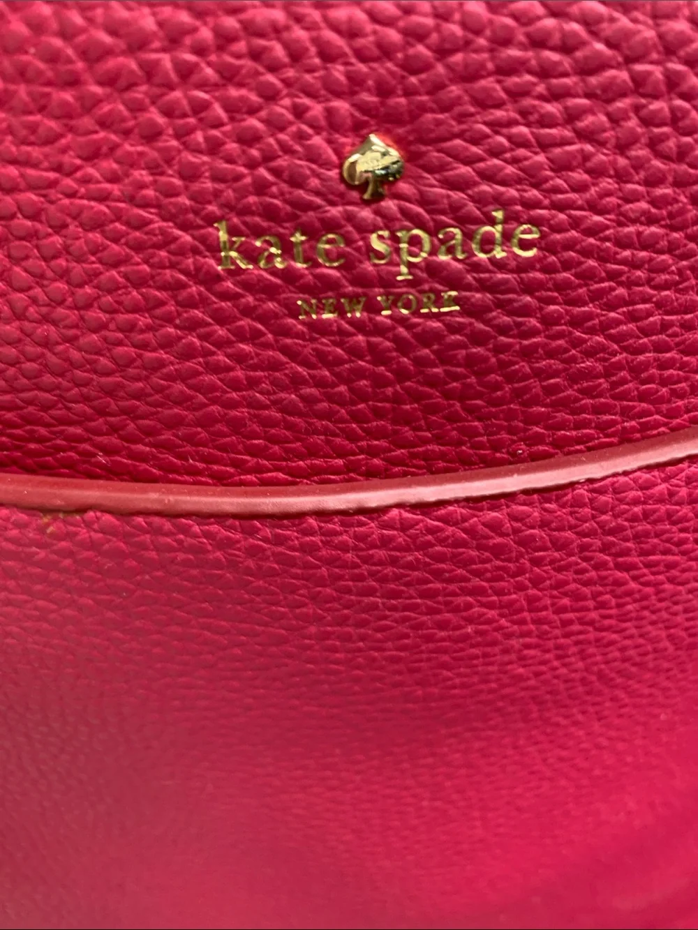 kate spade Hot Pink Pebbled Leather Crossbody